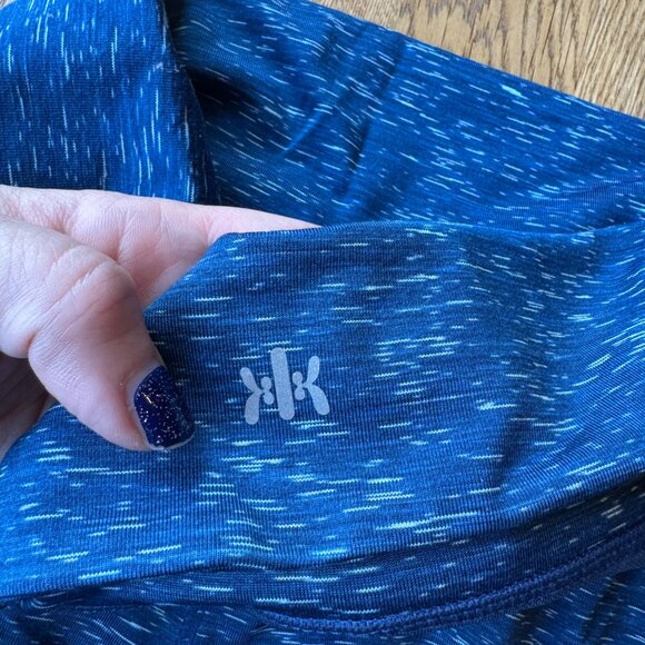 Kyodan Blue Space Dye Leggings Cropped Size XS - Picture 3 of 12